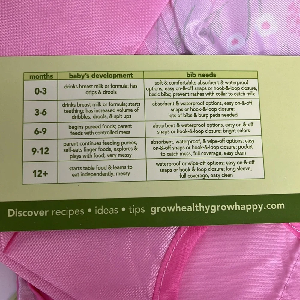 Snap & go long sleeve bib. 1692